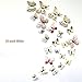 LiveGallery 24 Pcs Removable Cute Double-Deck Beautiful 3D Butterfly Wall Art Decor Decal Home Decorations Stickers Nursery Room Decals Bedroom Living Room Windows Decorations DIY Art (White)