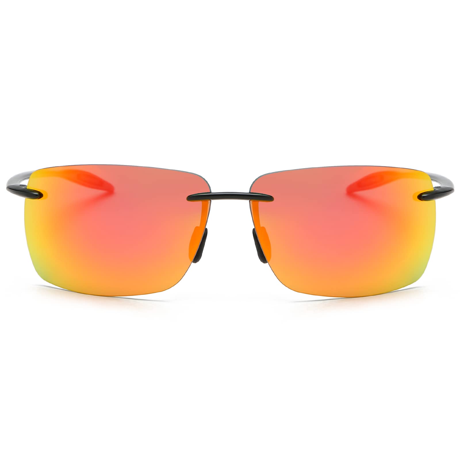 YIMI Rimless Polarized Sports Sunglasses UV400 Protection Sun Glasses for Men Women