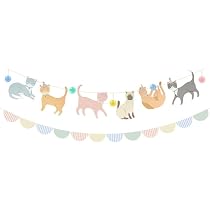 Amazon.com: Meri Meri Guirnalda de gatitos lindos : Hogar y Cocina