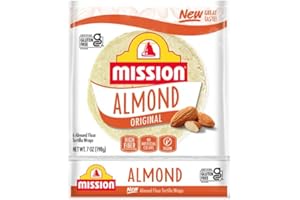 GET IT BOXED Mission Gluten Free Almond Flour Soft Taco Tortillas,High Fiber, 6 Count - 2 Packs