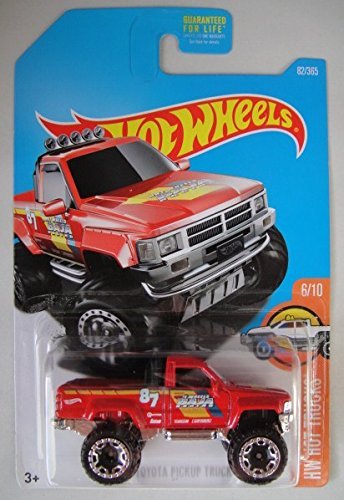 Hot Wheels 2017 HW Hot Trucks 1987 Toyota Pickup Truck 82/365, Red