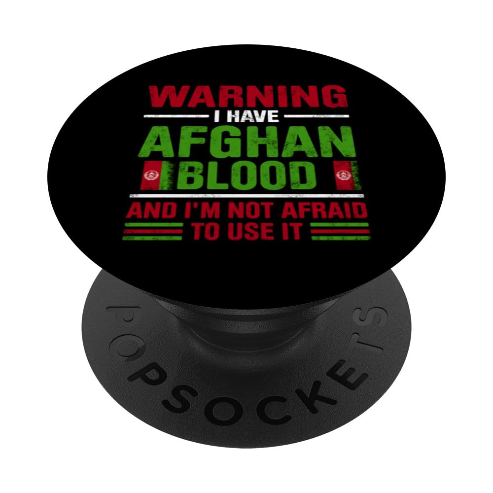 Afghanistan Afghan Roots Afghan Heritage Proud Afghan Flag PopSockets Swappable PopGrip