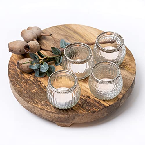Kurrajong Farmhouse 4 Small Candle Holders Wedding Candle tealight Holders for Table