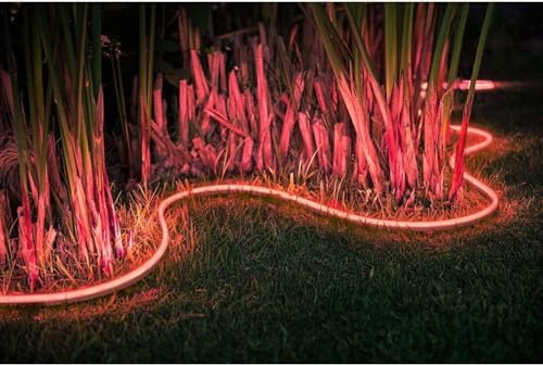 White & Color Ambiance Outdoor Lightstrip (5 m), dimmbarer LED Streifen für das Hue Lichtsystem mit 16 Mio. Farben, smarte Lichtsteuerung über Sprache oder App