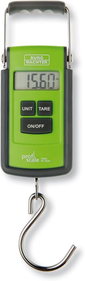 BURG-WÄCHTER PS 7600 Digital Handheld Luggage Scale 40kg Tare Function Black