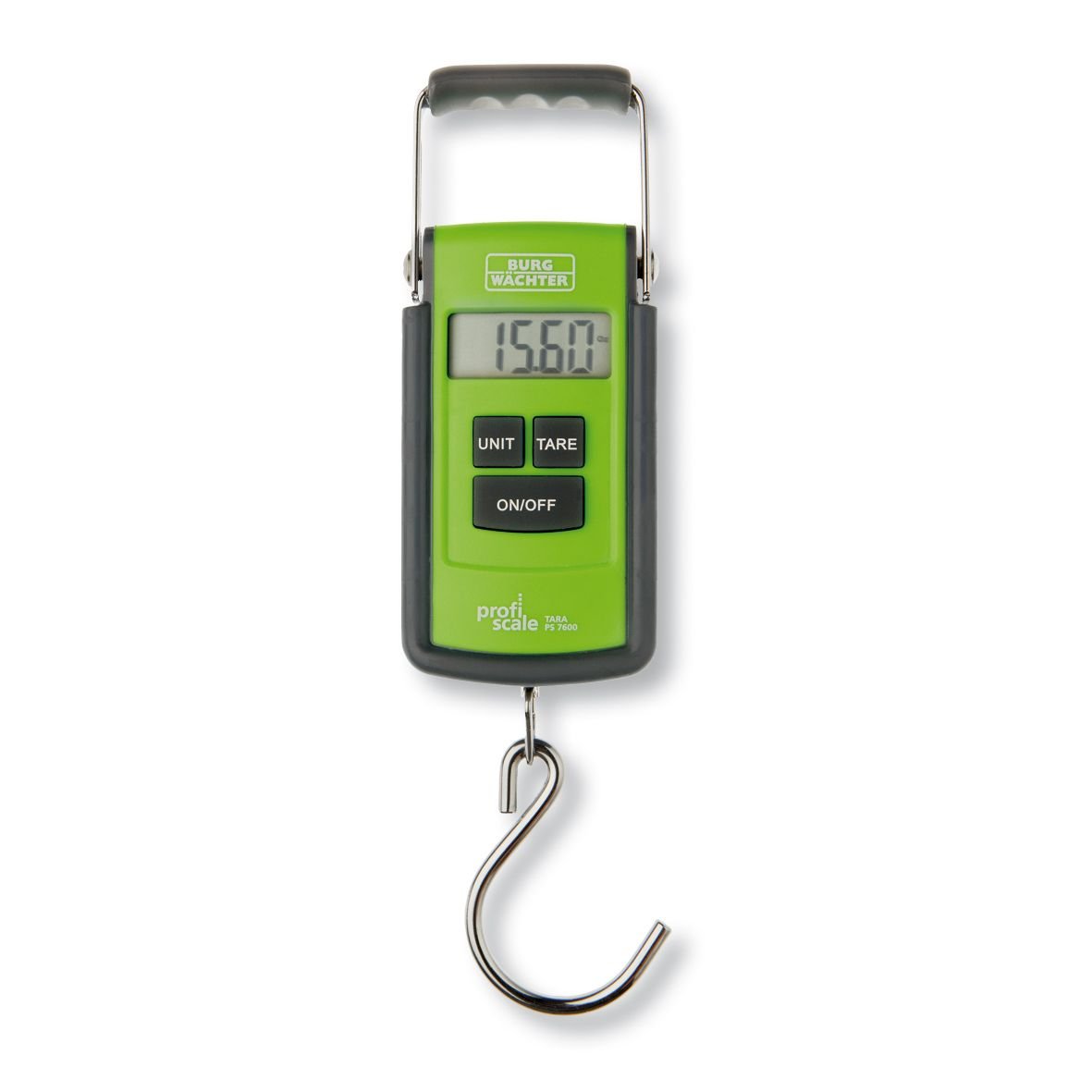 BURG-WÄCHTER Hand Scale For Luggage or Packages, Tare Function, TARA PS 7600, green