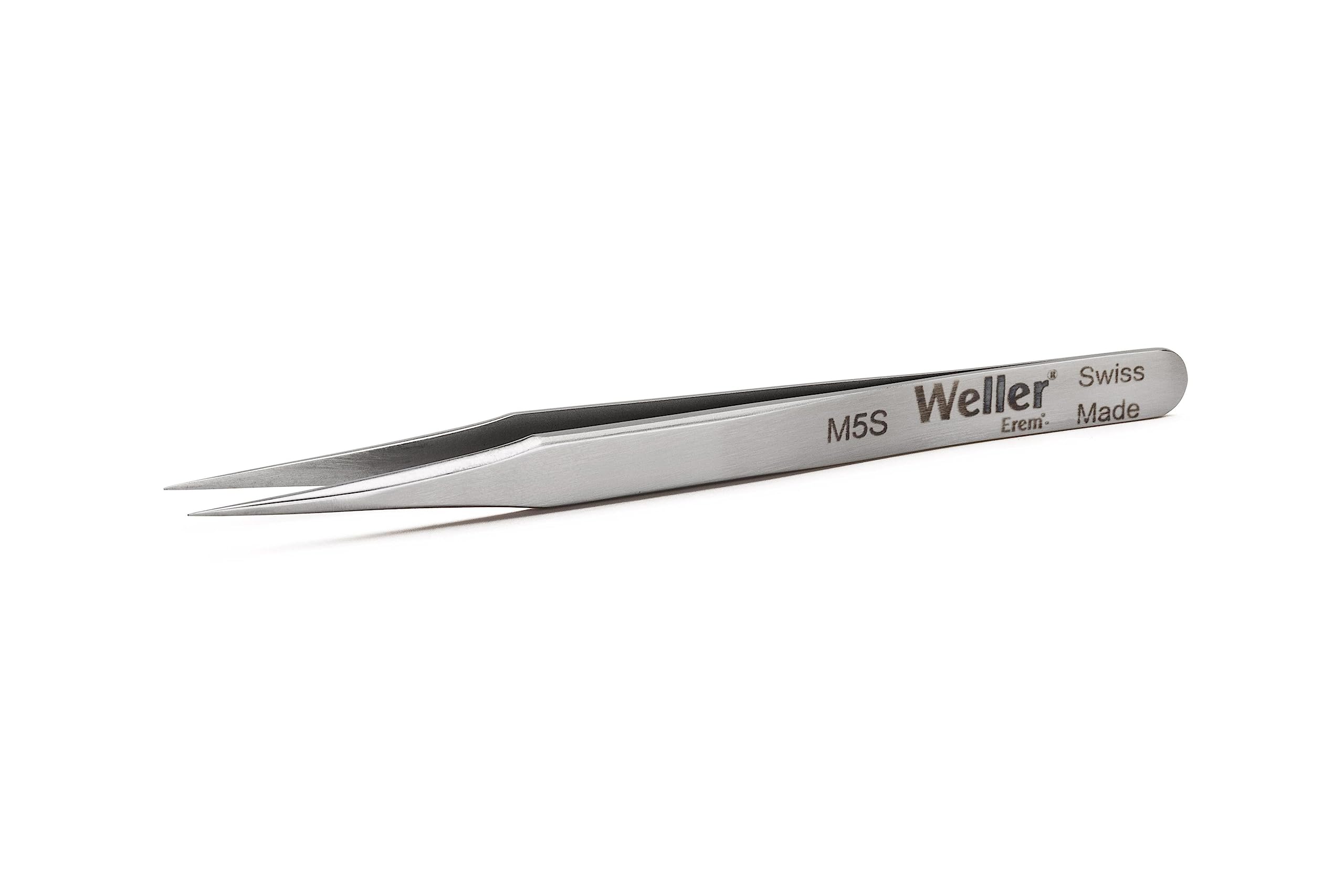 Weller Erem M5S Micro-Tweezers, Very Pointed Tips, EG for Precision Work Under A Microscope