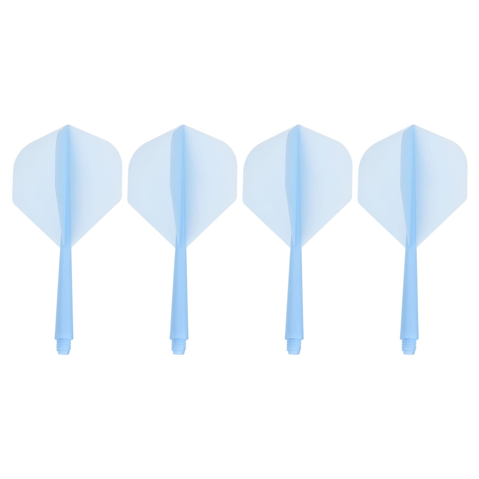 PATIKIL Integrated Dart Shaft & Flights, 4 Pack Lightweight Dart Flight Set, Blue