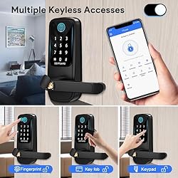 Smart Door Lock with Handle,Fingerprint Door