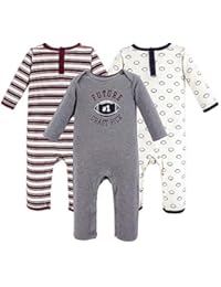 Hudson Baby Unisex Baby Coveralls/Union Suits, Football 12-18 Months (18M)