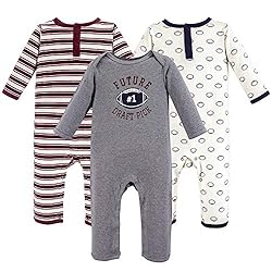 Hudson Baby baby girls Cotton Coveralls Layette