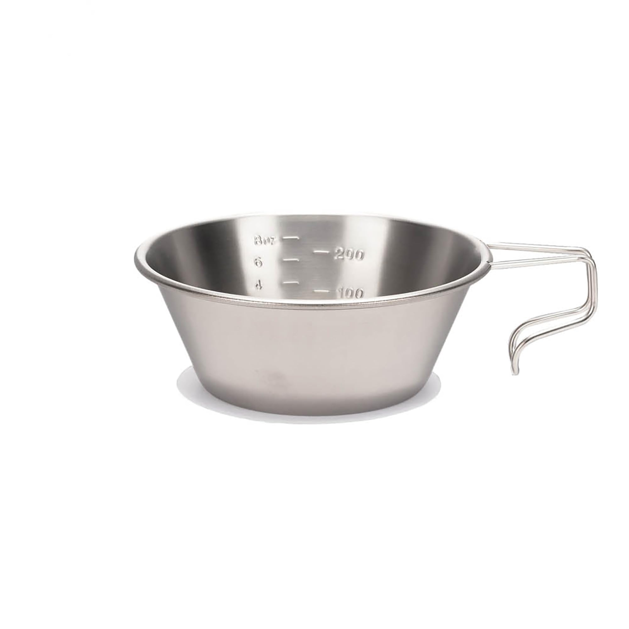 SNOW PEAK Titanium Backpackers Cup, Silver, Lightweight Japanese Stackable Cup for Camping & Outdoors