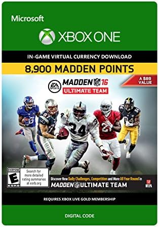 Madden NFL 16: 8900 Points - Xbox One Digital Code