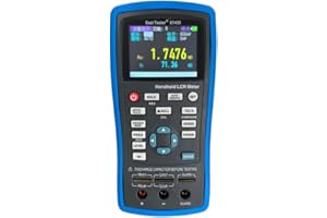 WELLMETER ET433 Handheld LCR Meter 10Hz~100KHz 1Hz Stepping - Digital Portable Bridge Tester for Resistance, Capacitance, Inductance Measurement | LCD Display | Data Hold | Electronics Component Testing Tool