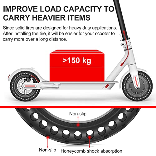 BANGTING 8.5 Inch Electric Scooter Wheel, 8 1/2 x 2 Wheels Scooter Full Tyres, 50/75-6.1 Replacement Tyre for Xiaomi Pro 2 / M365 / M365 Pro / 1S / 3/3 Lite/Essential