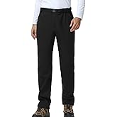 VanKee Men’s Ski Snow Pants Fleece Lined Waterproof Warm Softhell Winter Insulated Warm Cargo Snowboarding Zipper Bottom