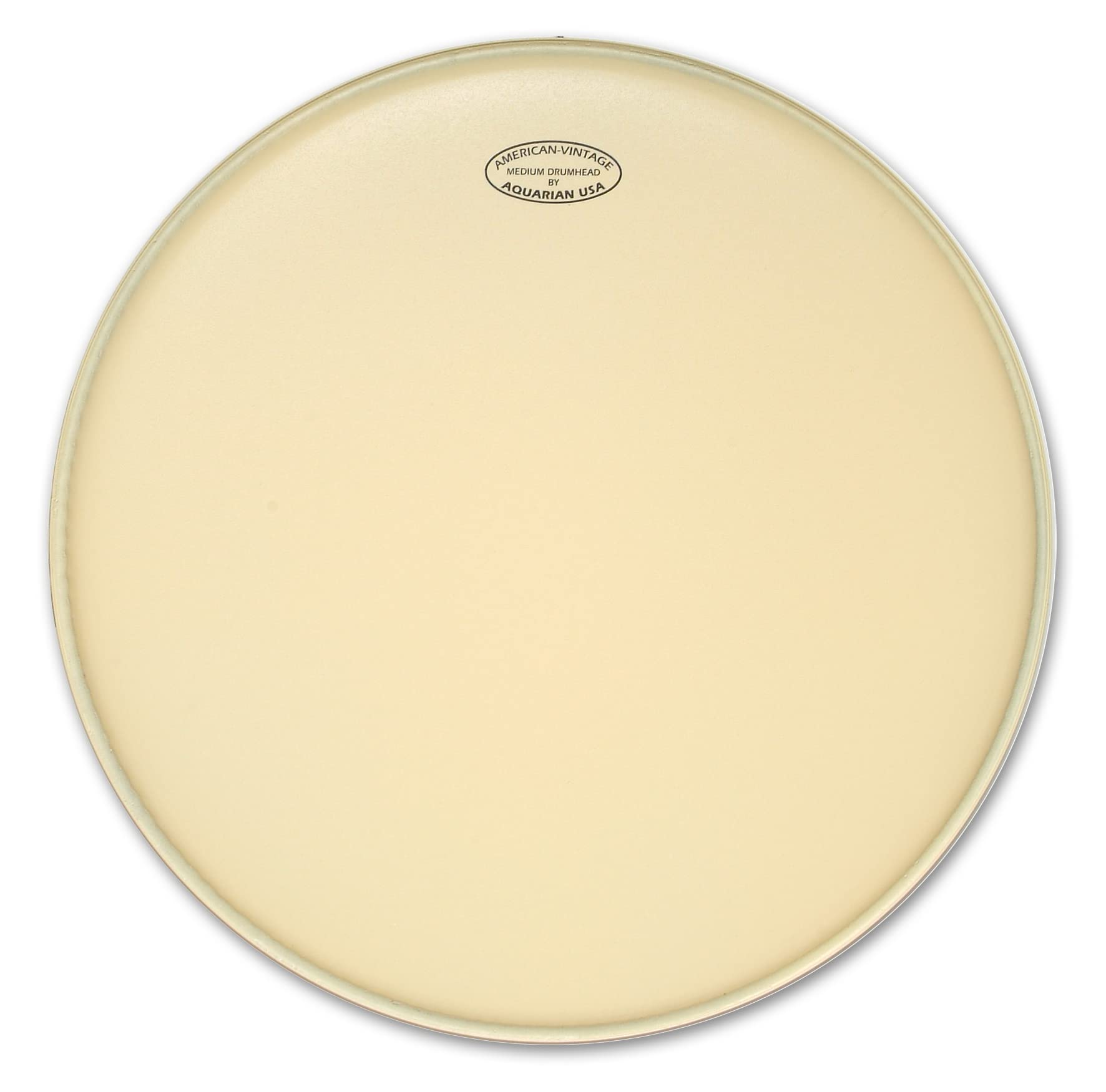 Aquarian VTC-M12 American Vintage Series - 12 inch Bass Drumhead - Cream - W/Felt Strip