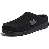 Dearfoams Men’s Brendan Indoor/Outdoor Breathable Memory Foam Clog House Shoe with Wide Widths Slipper