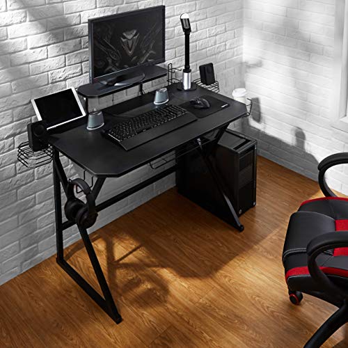 Amazon Basics Gaming Computer Desk with Storage for Controller