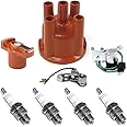 Ignition Tune Up Kit. Compatible With VW Beetle With 009 Distributor. Includes Cap, Rotor, Points, Condenser, Spark Plugs