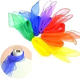 SteelFever 30pcs Large Dance Scarves Juggling Scarfs 70x70cm 10 Colors view 7