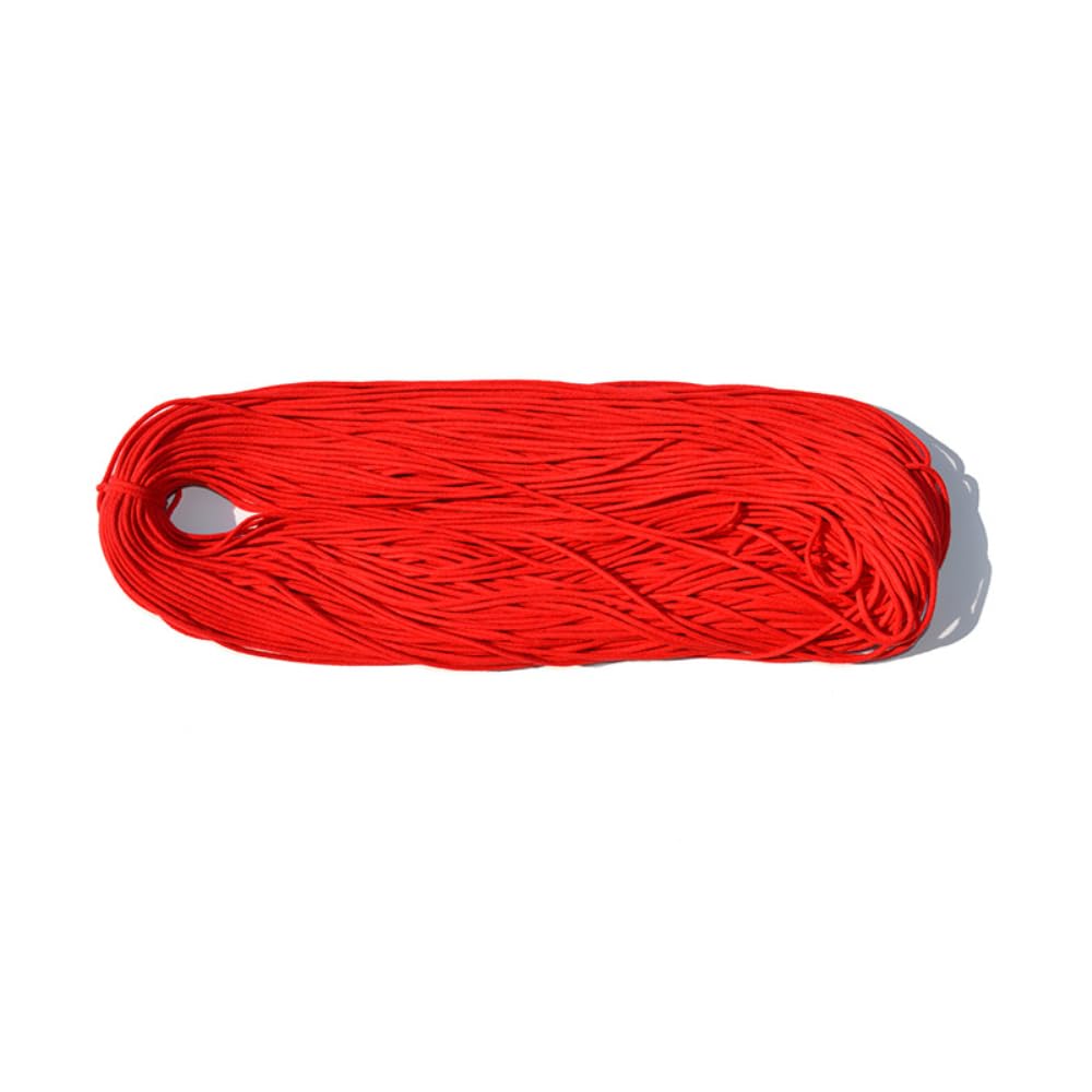 10 m x 3 mm Cotton Yarn Macrame Corespun Cotton Rope Colourful Braided Rope Cotton Cord for DIY Crafts Macrame Wall Hanging Hanging Basket Decoration, Red