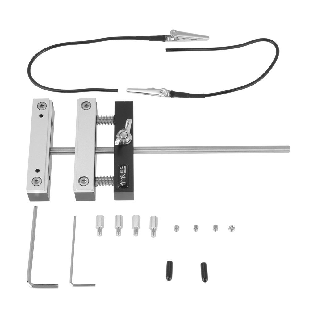 TOPINCN 1Set Adjustable Circuit Board Soldering Station PCB Plate Holder with Two Caliper Clamp