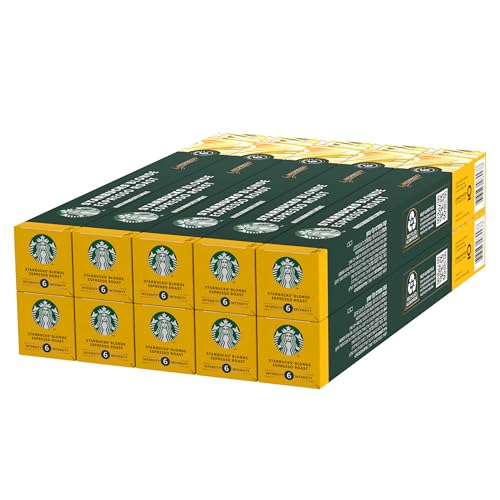 STARBUCKS Blonde Espresso Roast by Nespresso Caffè, 10 confezioni da 10 capsule (100 capsule compatibili Nespresso)