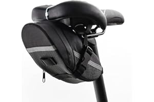 UMIQUA Bike Saddle Bag, Waterproof Under Seat Bicycle Pack Tool Storage Pouch Cycling Bag, Bicycle Tail Bag Rear Bag for Cycl