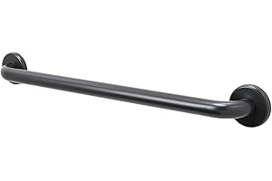 GRAB BAR SPECIALISTS Safety Grab Bar - ADA Handrail for Shower Bathroom Toilet Home/Type 304 Stainless Steel/Elderly Handicap/Smooth Grip/Matte Black / 32"