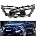 iJDMTOY Xenon White LED Daytime Running Lights Compatible With 11-13 Kia Optima w/Glossy Black Bezel Covers, Direct Replacement DRL Bezel Assembly Powered by 12 Pieces High Power LED Bulbs Each Lamp