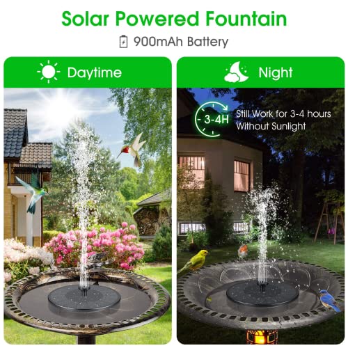 Gocheer 2022 Solar Fountain, 3.5W Bird Bath Solar Fountain Solar