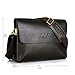 Men's Messenger Bag Classic Vintage Leather Shoulder Bags Crossbody Bags Business Briefcase Composite Leather Casual Bag (Brown)