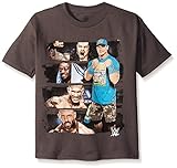 WWE Little Boys' John Cena T-Shirt Shirt, Charcoal, Medium-5/6