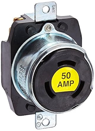 Hubbell Hbl7379 Locking Receptacle 3 Pole And 4 Wire 50 Amp 250vdc 600vac Black Amazon Com Industrial Scientific
