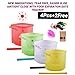 Natural's House 3.O Reusable Silicone Food Storage Bags 6 Peck-Food Expire Date Tracker,4Pcs/4cups + Free Organic Bags or Anti-Bacteria Cleaning Brush - Airtight|Leak & Tear Free-Easy Slide-BPA Free