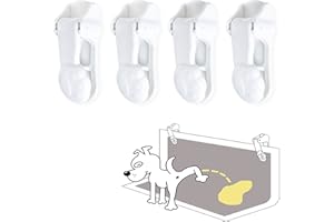 KINGWEE Dog Pee Pad Holder with Walls (4 Pack) for Small & Large Size Wee Wee Pad, Indoor Potty Training Pad Holder for Leg-Lifting Puppies (White)