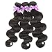 HLSK Hair 7A Brazilian Virgin Hair Supple Body Wave 3 Bundles 100% Unprocessed Virgin Human Hair Weave Extensions remy Human Hair (100g+/-5g)/pc