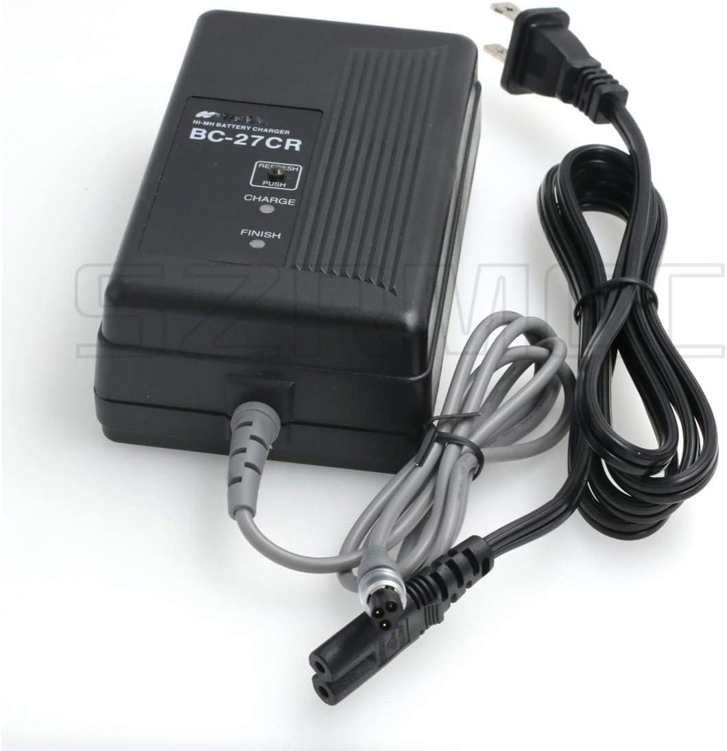 SZRMCC BC-27CR 3 Pin Female Plug Battery Charger forTotal Station BT-50Q BT-52Q and BT-52QA Batteries