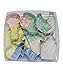 R&M International Baby Shower and Party Cookie Cutters, Bodysuit, Bottle, Pacifier, Bootie, Bib, Rattle, 6-Piece Set