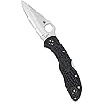 Spyderco Delica 4 Lightweight 7.15" Signature Knife with 2.90" Saber-Ground Steel Blade and FRN Handle