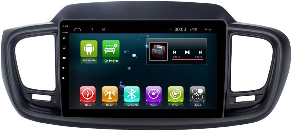 Car Multimedia Player GPS Android 8.1 Navi Head Unit 10.1 Inch for Kia Sorento 2015 2016 2017 Car Radio Bluetooth USB WiFi Video Map Navigation (2+32G Android8.1 for Sorento)