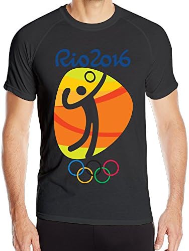 KToops Mens Volleyball Logo Rio Olympics 2016 Quick Drying Sports T Shirts