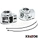 Krator Chrome Handlebar Switch Housings Control Cover Kit For 2006-2012 Harley Davidson Street Glide FLHX (WITHOUT Cruise Control)
