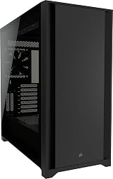 Corsair 5000D Tempered Glass Mid-Tower Case Black Solid Front Panel view 4