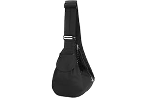 PETAXCELL Dog Sling Carrier for Small Dogs and Cats Up to 16.5 Lbs, Soft Canvas with Zipper Pocket Pet Crossbody Shoulder Bag