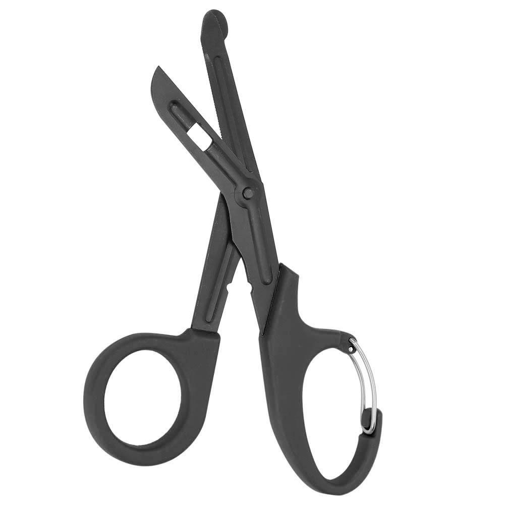 Bandage Shears 7.2inch Titanium Black Bent EMT Trauma