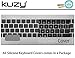 Kuzy Keyboard Cover with Touch Bar for 13 and 15 inch 2019 2018 2017 2016 A2159, A1989, A1990, A1706, A1707 Silicone Skin Protector, Black
