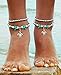 Bienvenu Boho Style Foot Chain Multilayer Barefoot Sandal Starfish and Turtle Ankle Bracelet,Turtle