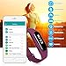 Fitness Tracker with Heart Rate Monitor Gosund C6 Waterproof Activity Tracker Pedometer Call/SMS push for Android and IOS (purple)
